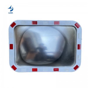 60*40cm High Visible Definition Traffic Indoor Safety Rectangle Convex Mirror