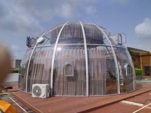 D10M Huge Outdoor Affordable Luxury Transparent Restaurant Dome