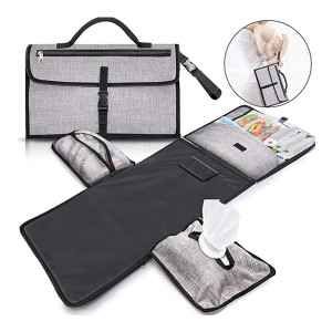 Well-designed Bag Nation Diaper Backpack - Baby Portable Diaper Changing Pad, Waterproof Travel Changing Mat Station, Built -in Padded Head Rest, Includes Mesh Pockets for Diapers and Wipes –...