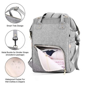Diaper Bag Backpack, Multi-functional Travel Back Pack, Anti-Water Maternity Nappy Bag Changing Bags with Insulated Pockets