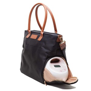 New Style Breast Pump Backpack With PU Leather Straps For Mother Outdoor Working Backpack Light Weight Diaper bag