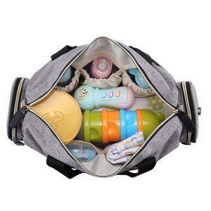 Baby Diaper Tote, Trendy Mommy Maternity Nappy Duffel Bag, Large Weekender Handbag with Shoulder Strap, Baby Changing Pad and Wet Clothing Bag, Insulated Milk Bottle Pock
