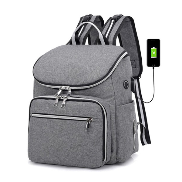 Top Quality Large Diaper Bag Backpack - Custom Daily Mummy Diaper Nappy Bag Multifunctional Wholesale Tote USB Charging Diaper Backpack – Flyone
