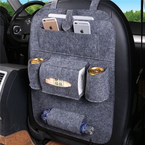 Car Back Seat Organizer Protector Travel Accessories Large Size Toy Storage Bag with Tablet Holder for Kids, black, gray, brown, khaki