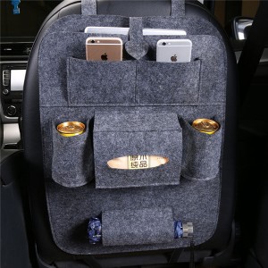 Car Back Seat Organizer Protector Travel Accessories Large Size Toy Storage Bag with Tablet Holder for Kids, black, gray, brown, khaki
