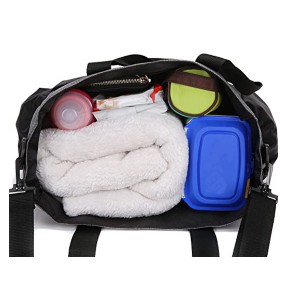 Stylish Diaper Bag Organizer for Moms, Plus Baby Tote Insulated Bottle Sack
