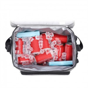 Custom Printing Portable Food Delivery Storage Collapsible 24L Insulated Thermal Shoulder Tpu Waterproof Cooler Bag