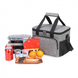 Custom Printing Portable Food Delivery Storage Collapsible 24L Insulated Thermal Shoulder Tpu Waterproof Cooler Bag