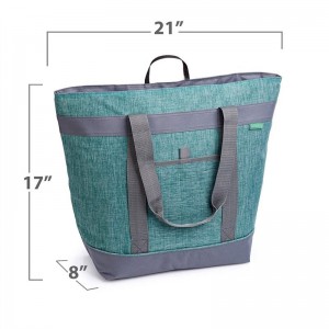 Waterproof Large Insulated Lunch Tote Soft Portable Thermal Beach Travel Picnic Cooler Bag