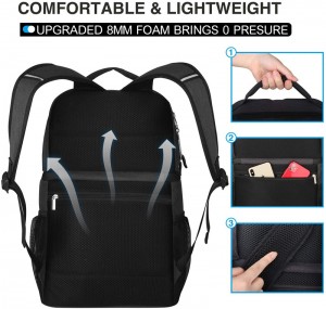 Double Deck Leakproof Travel Hiking Spacious Lightweight Soft Insulated Cooler Backpack Bag for Men Women
