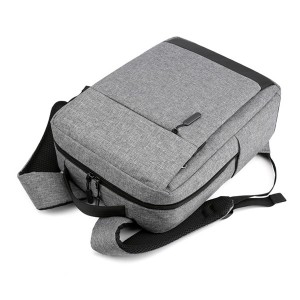 Gray Usb Charge Waterproof Business Travel Anti Shock 15.6 inch Laptop Backpacks Bag