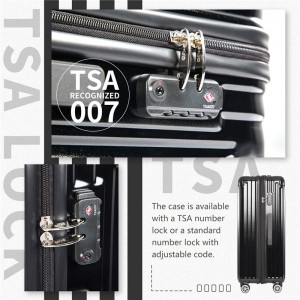 OEM Custom Luxury Designer ABS Travel Luggage Sets On Wheels with TSA Lock