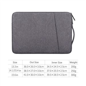 Slim Shockproof 11 12 13 14 15.6 inch Tablet Protective Notebook Laptop Sleeve Bag with Handle