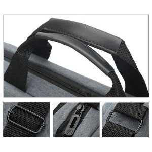 15.6 inch Soft Nylon Water Resistant Messenger Bag Business Briefcase Laptop Sleeve Bags Case with Shoulder Strap