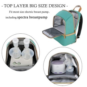 Breast Pump Bag Backpack – Cooler and Moistureproof Bag Double Layer for Mother Outdoor Working Backpack, Fit Most Size Breast Pump Large