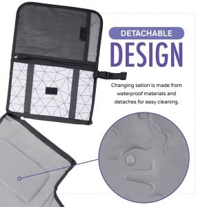 High Quality Portable baby diaper waterproof diaper bag changing pad