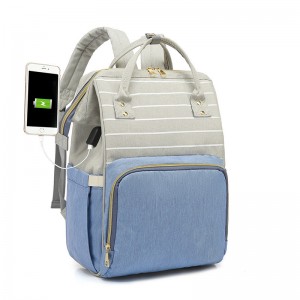 Custom Multifunctional Luxury Baby Waterproof 3 in 1 Diaper Bag Backpack for Mother