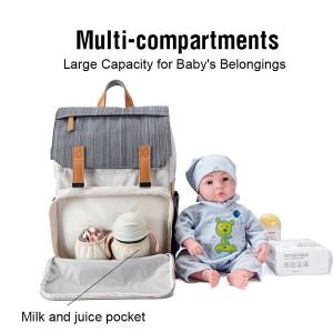 Multi-Function Waterproof Nappy Bags Shoulder Tote Mummy Baby Bag Diaper Backpack With USB