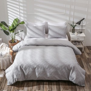 Professional China China Knit Cotton Gray Reversible Queen Size Bedding Set