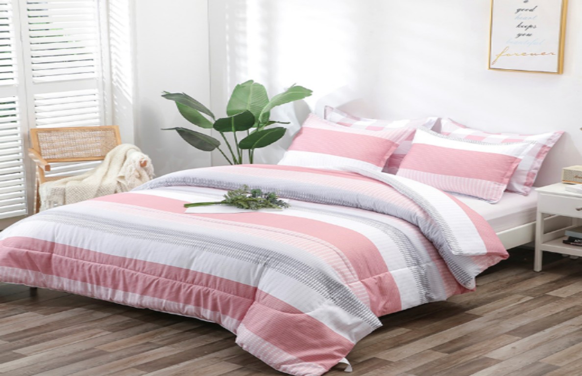 Stripe comforter set have many benefits
