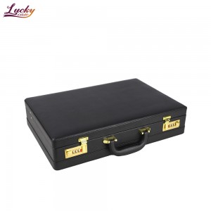 Pu Aluminum Briefcase Aluminum Attache Case Metal Briefcase For Laptop