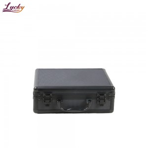 Black Aluminum Tool Carrying Case with customize Foam
