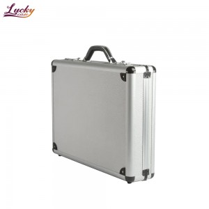 Aluminum Attache Case Padded Laptop Briefcase with Combo Lock Hard Sided