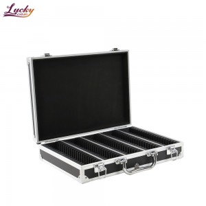 Black Aluminum Box for 100 Certified-Style Coin Holders