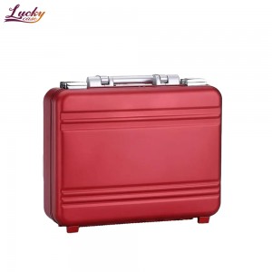 Red Briefcase Combination Lock Metal Briefcase Aluminum Attache Case Notebook Case