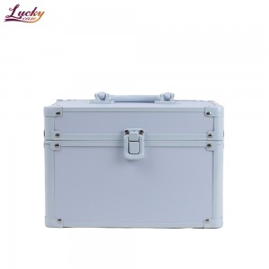 Makeup Train Case Cosmetic Case with Mirror Make up Travel Storage Case for Makeup Artist