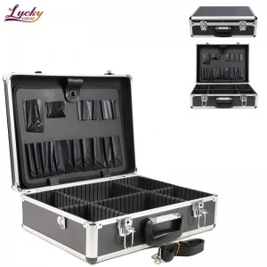 Aluminum Tool Case Professional Portable Tool Case with Dividers