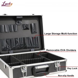 Aluminum Tool Case Professional Portable Tool Case with Dividers
