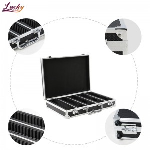 Black Aluminum Box for 100 Certified-Style Coin Holders