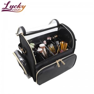Colorful PU Makeup Bag With PVC Waterproof Cover Should Strap Portable Backpack For Travel Toiletry Bag