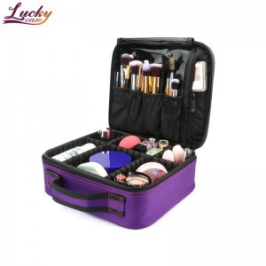 Travel Makeup Bag Oxford Cosmetic Bag with Compartments
