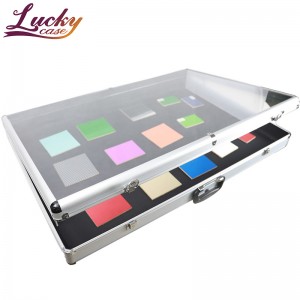 Acrylic Aluminum Frame Case Portable Aluminum Frame Display Case for Jewelry and Watch