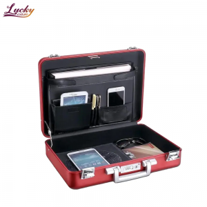 All-aluminum Briefcase with Secure Combination Lock Attache Case Notebook Case