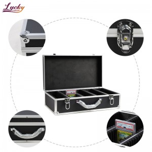 Aluminum Coin Case Aluminum Storage Box For 100 Certified Coins