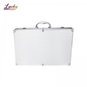 Deluxe Aluminum Tool Case with 26 Pcs Stainless Steel BBQ Set