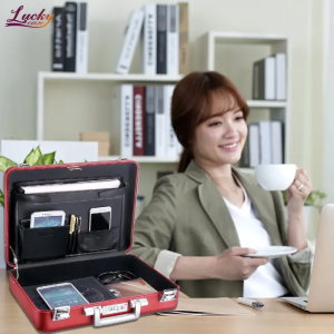 All-aluminum Briefcase with Secure Combination Lock Attache Case Notebook Case