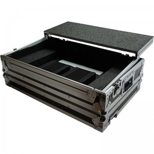 DJ Flight Case with Glide Laptop Stand Road Compatible with Numark NV