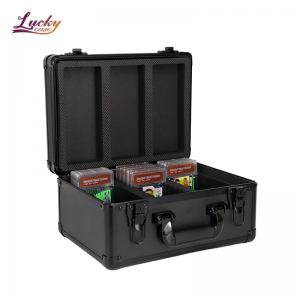 Aluminum Sport Cards Case Sports Card Storage Case With Protective EVA Foam Insert