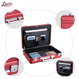 All-aluminum Briefcase with Secure Combination Lock Attache Case Notebook Case