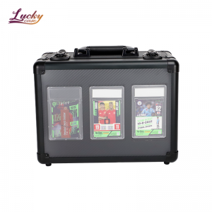 Aluminum Sport Cards Case Sports Card Storage Case With Protective EVA Foam Insert