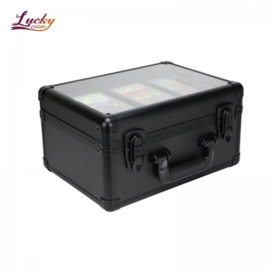 Aluminum Sport Cards Case Sports Card Storage Case With Protective EVA Foam Insert