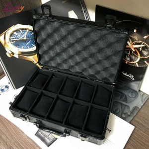 Aluminum Watch Case Travel Watch Storage Box For 12 Watches