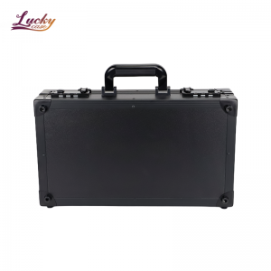 Black Custom Aluminum Hookah Case with EVA Foam Interior