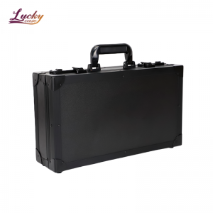 Black Custom Aluminum Hookah Case with EVA Foam Interior