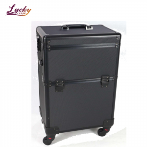 3 in 1 Professional Makeup Cases On Wheels with shoulder strap