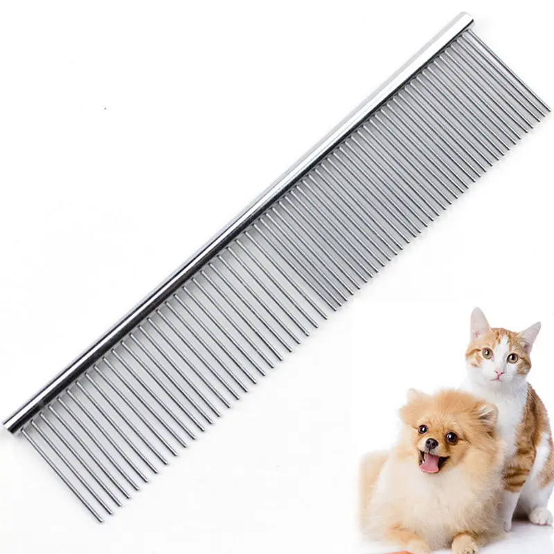 Transform your pet grooming experience with a stainless steel pet grooming comb